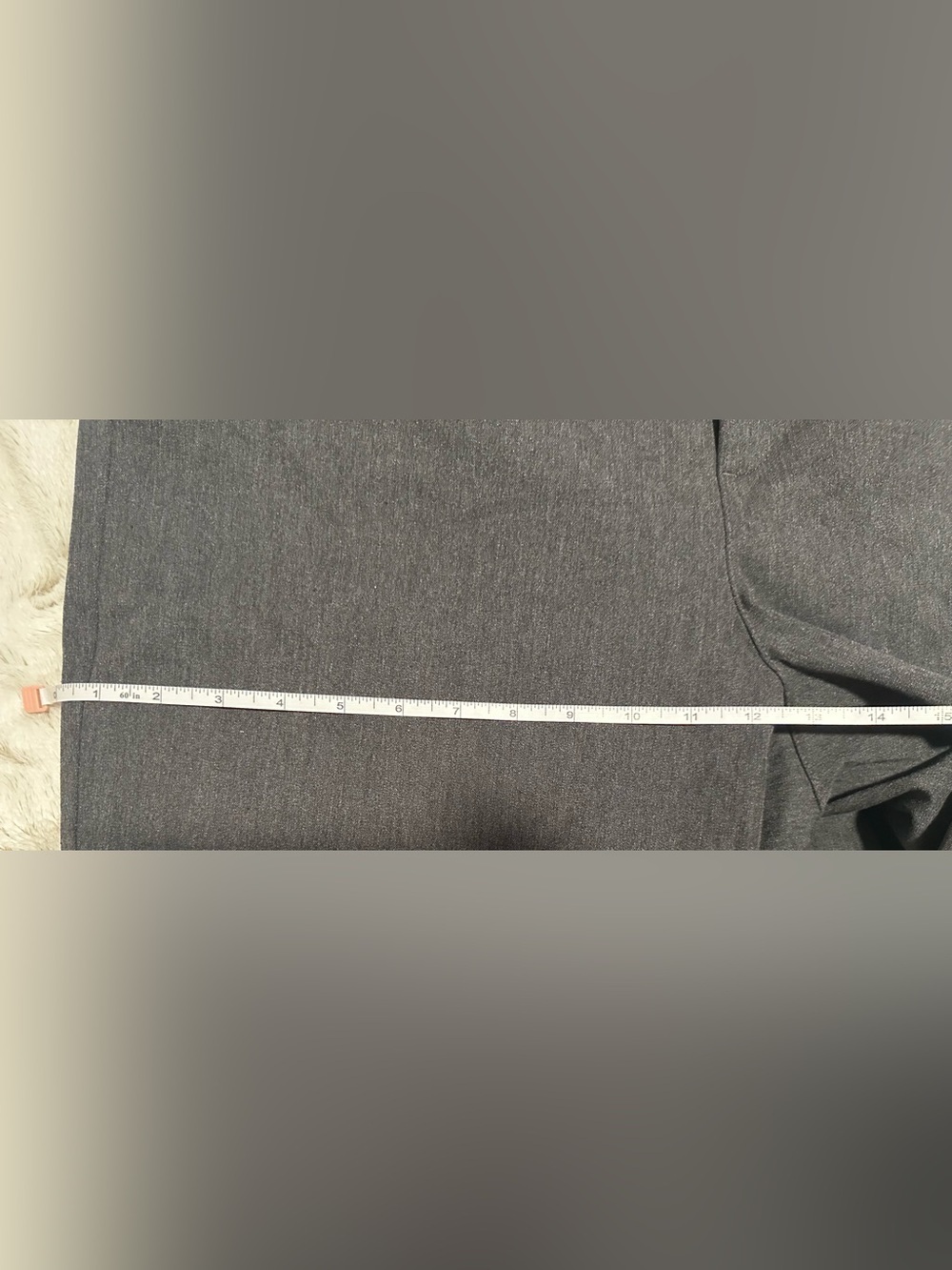 Old Navy High-Waisted Dark Heather Gray Pixie Straight Pants - Picture 7 of 16